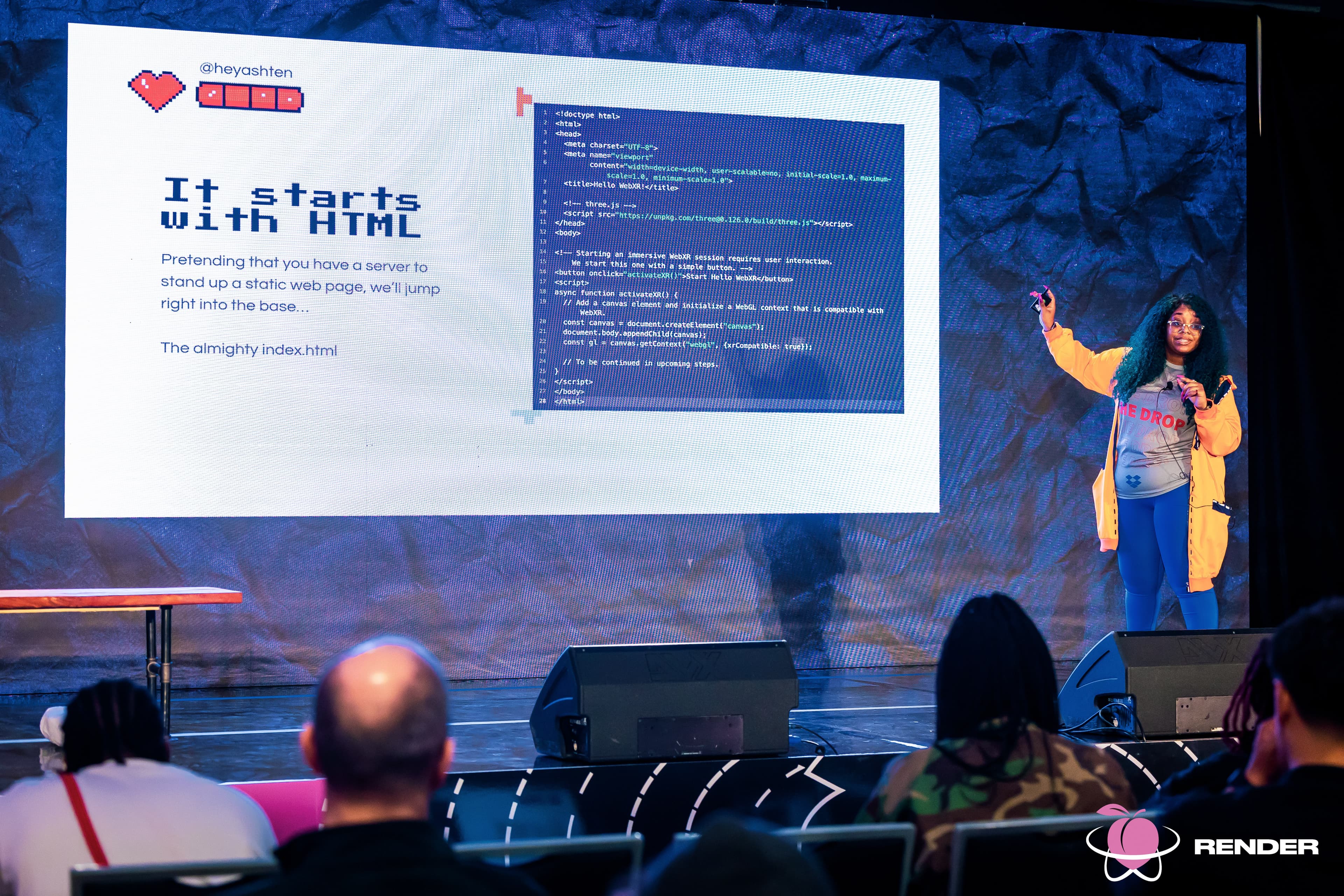 Photo of people at a conference